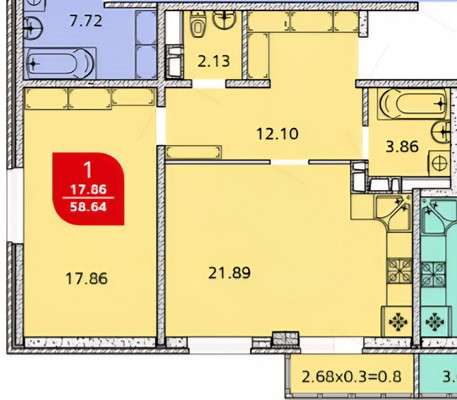 Купить 1-комнатную квартиру